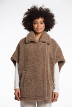 Load image into Gallery viewer, Rino &amp; Pelle Luca teddy fur cape Toffee
