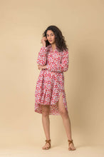Load image into Gallery viewer, Handmade Dream Apparel Marco shirt dress Tasmin Red Coral - CW CW 
