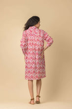 Load image into Gallery viewer, Handmade Dream Apparel Marco shirt dress Tasmin Red Coral - CW CW 
