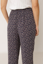 Load image into Gallery viewer, Indi &amp; Cold Flowy block print pant Navy - CW CW 
