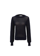 Load image into Gallery viewer, FRNCH Yona openwork knit jumper Bleu Marine
