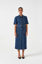 Load image into Gallery viewer, seventy + mochi Maddox denim dress Idaho Vintage
