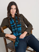 Load image into Gallery viewer, Seasalt Minimalist scarf Modernist Cyan Multi
