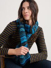 Load image into Gallery viewer, Seasalt Minimalist scarf Modernist Cyan Multi
