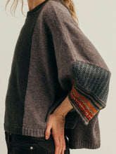 Load image into Gallery viewer, Eribe Montrose  merino panel knit jumper Bracken
