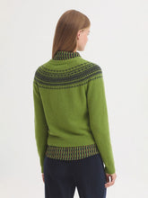 Load image into Gallery viewer, Nice Things Greca jacquard cardigan Kiwi Green
