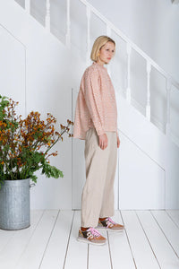 Bonté Nova baby cord barrel leg trousers Honey Ecru