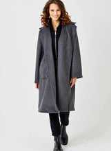 Load image into Gallery viewer, SUZY D Nova long blanket coat Anthracite
