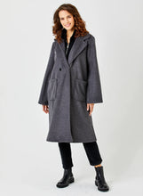 Load image into Gallery viewer, SUZY D Nova long blanket coat Anthracite
