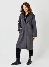 Load image into Gallery viewer, SUZY D Nova long blanket coat Anthracite
