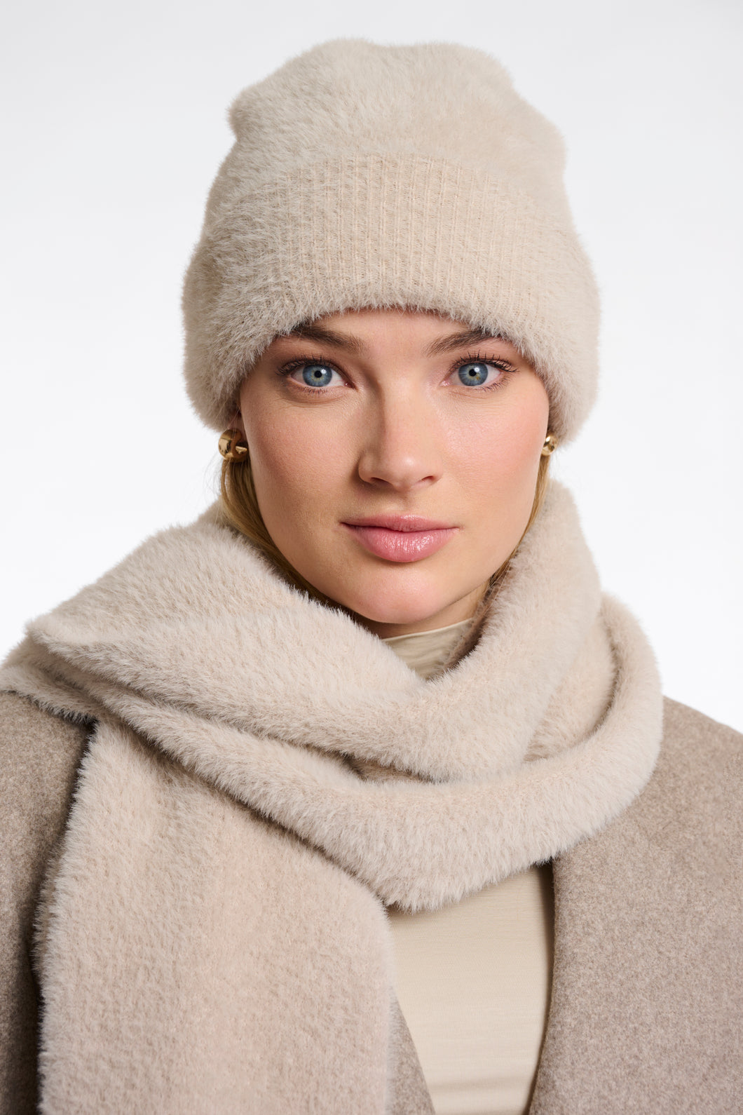 Rino & Pelle Nadine beanie Stone