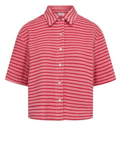Load image into Gallery viewer, Numph Mosha terry towelling shirt Flamingo Pink
