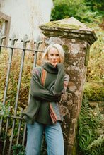 Load image into Gallery viewer, Eribe Montrose merino wool cowlneck loose sweater Bracken
