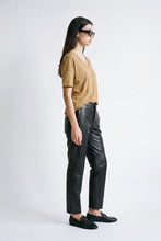 Load image into Gallery viewer, Artlove Jordana faux leather cigarette leg trouser Black
