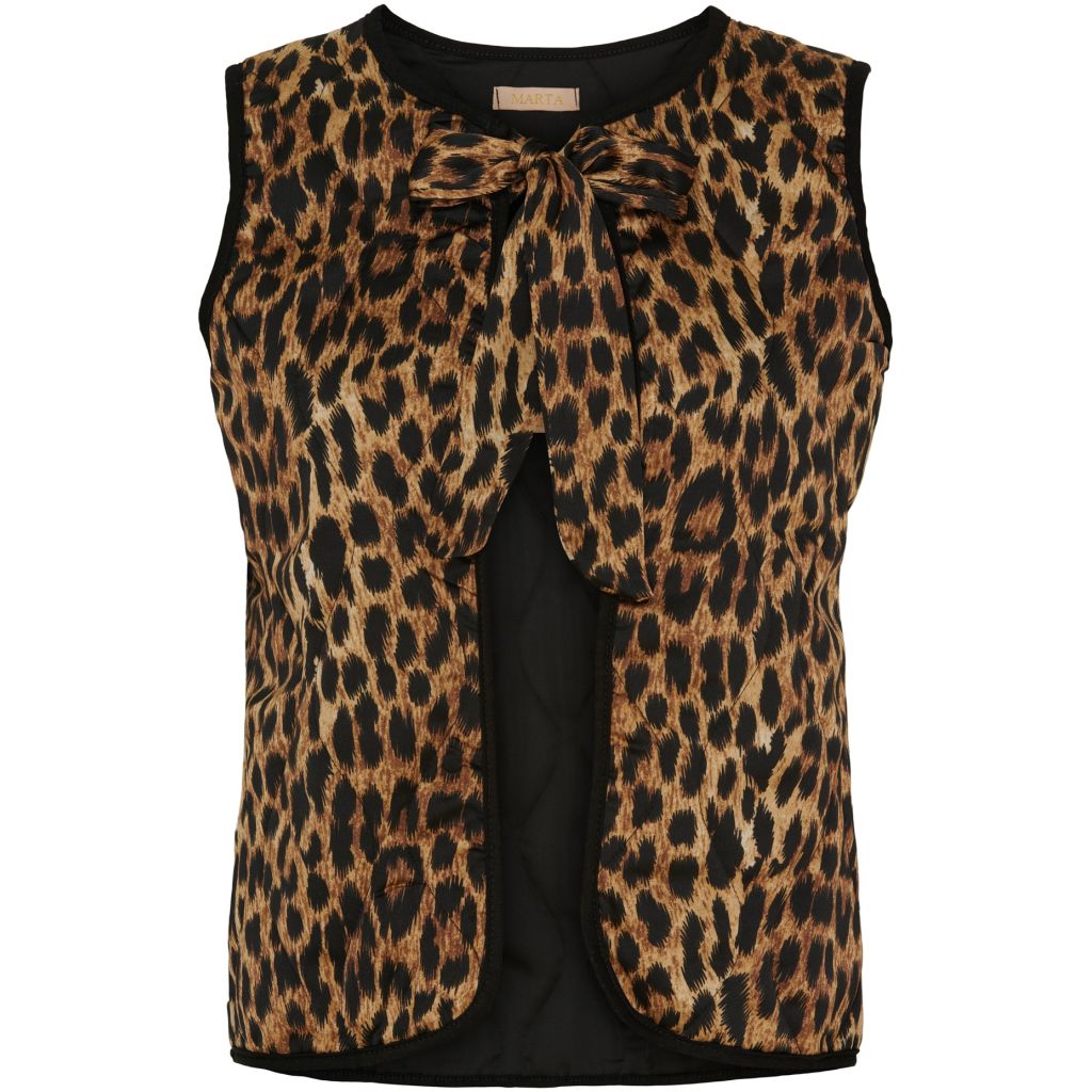 Marta Mona waistcoat Leopard print