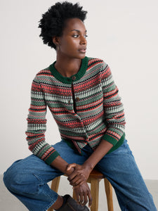 Seasalt Percella Cove cardigan Weaving Needle Dark Forage Mix