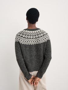 Seasalt Port Kinnis merino cardigan Wag Tail Coal Aran