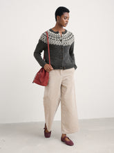 Load image into Gallery viewer, Seasalt Port Kinnis merino cardigan Wag Tail Coal Aran
