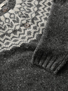 Seasalt Port Kinnis merino cardigan Wag Tail Coal Aran