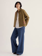 Load image into Gallery viewer, Seasalt Porth embroidered jacket Flora Embroidery Fern Moss
