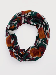 Seasalt Pretty circle scarf Figurative Floral Aran