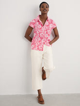 Load image into Gallery viewer, Seasalt Rushmaker cotton print shirt Stream Flower Scarlet
