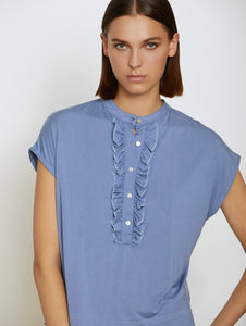 Skatïe Ruffle front modal top Maya