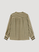 Load image into Gallery viewer, Skatïe Houndstooth print blouse Moss
