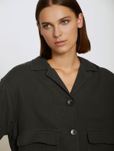 Load image into Gallery viewer, Skatïe Crinkle cotton boxy jacket Kohl
