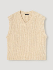 Skatïe Pearl knitted vest Clay