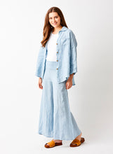 Load image into Gallery viewer, Suzy D Seraphina linen wide leg trouser Cloud Blue - CW CW 
