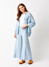 Load image into Gallery viewer, Suzy D Seraphina linen wide leg trouser Cloud Blue - CW CW 
