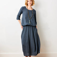 Load image into Gallery viewer, SUZY D Solene linen bubble skirt Anthracite - CW CW 
