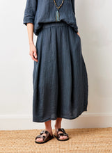Load image into Gallery viewer, SUZY D Solene linen bubble skirt Anthracite - CW CW 
