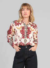Load image into Gallery viewer, An'ge Sotiliane panel print shirt Tulipa Ecru

