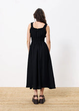 Load image into Gallery viewer, FRNCH Sanne smocked detail dress Noir
