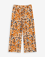 Load image into Gallery viewer, Grace &amp; Mila Varsy print cropped trouser Cognac
