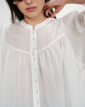 Load image into Gallery viewer, Grace &amp; Mila Vanille jacquard self stripe blouse Ivory - CW CW 
