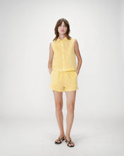 Load image into Gallery viewer, Grace &amp; Mila Windell seersucker mini check s/l shirt Yellow - CW CW 
