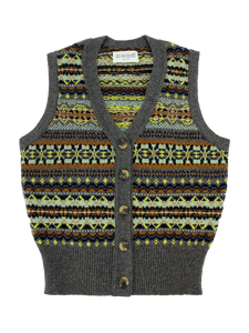 Eribe Kinross lambswool waistcoat Loden