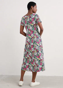 Seasalt Veronica s/s jersey dress Garden Flowers Night