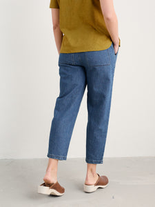 Seasalt Sholl denim jogger trouser Mid Wash