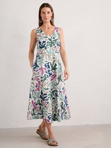 Seasalt Sky Beyond dress Sea Frond Chalk