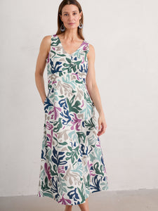 Seasalt Sky Beyond dress Sea Frond Chalk