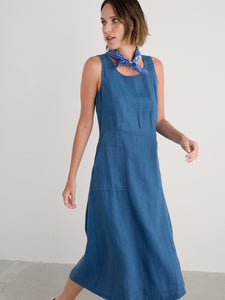 Seasalt sleeveless grass wave linen dress Sailor