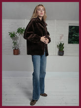 Load image into Gallery viewer, Nooki Tara reversible faux fur jacket Chocolate Leopard
