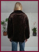 Load image into Gallery viewer, Nooki Tara reversible faux fur jacket Chocolate Leopard

