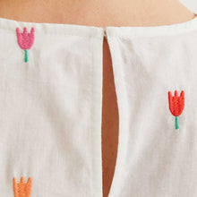 Load image into Gallery viewer, Compañia Fantastica Embroidered tulip blouse Multi - CW CW 
