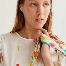 Load image into Gallery viewer, Compañia Fantastica Embroidered tulip blouse Multi - CW CW 
