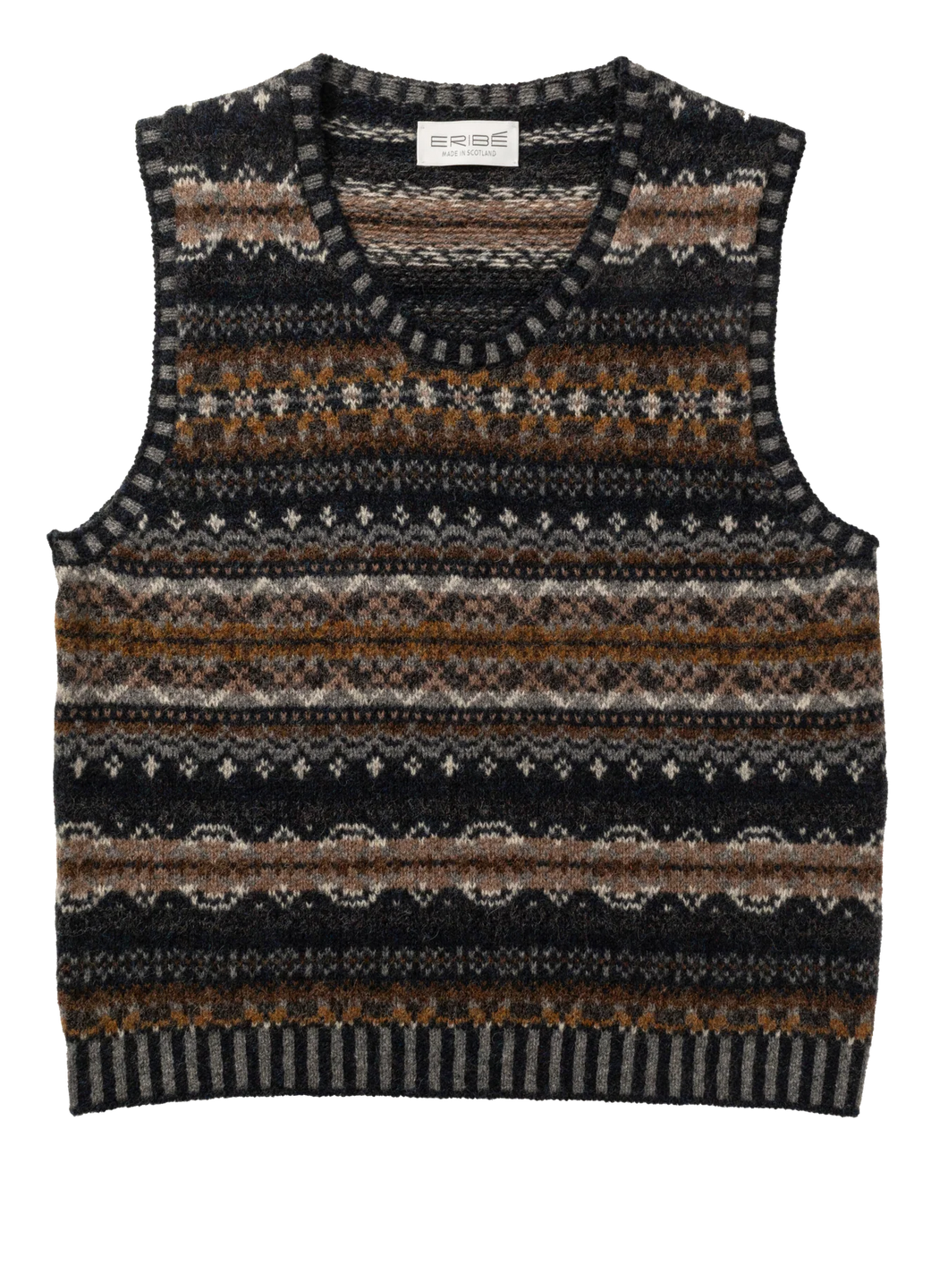 Eribe Westray shetland wool vest Caithness